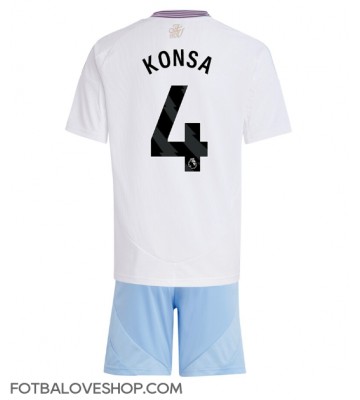 Aston Villa Ezri Konsa #4 Dětské Venkovní Dres 2024-25 Krátký Rukáv (+ trenýrky)